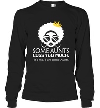 Load image into Gallery viewer, Temotee Some Aunts Cuss Too Much African American Melanin Girl TMT002