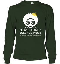 Load image into Gallery viewer, Temotee Some Aunts Cuss Too Much African American Melanin Girl TMT002