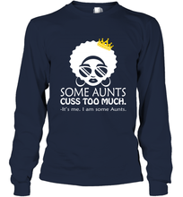 Load image into Gallery viewer, Temotee Some Aunts Cuss Too Much African American Melanin Girl TMT002
